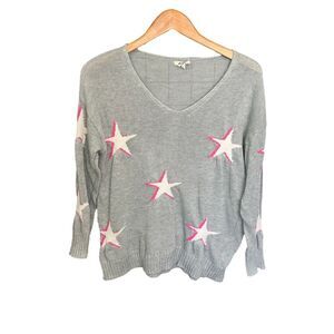 BiBi Gray Star Pattern Sweater